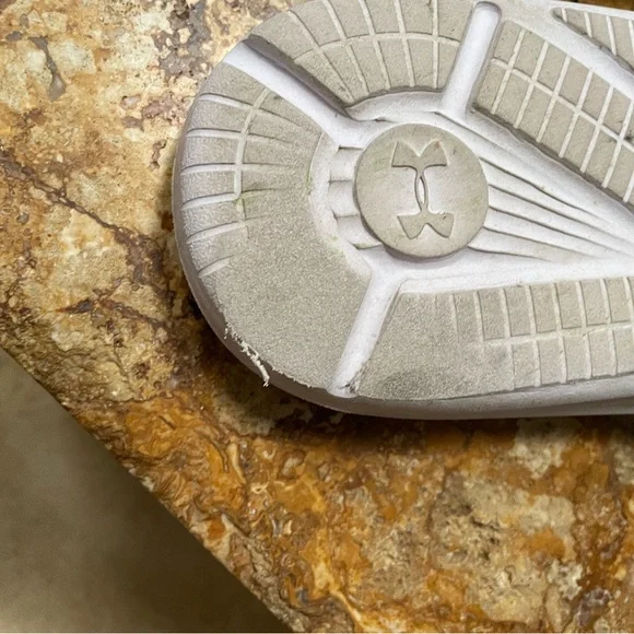 Under Armour Dark Blue and White Slides - Picture 3 of 6